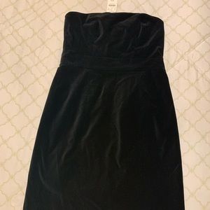 NWT J. Crew strapless black cocktail dress